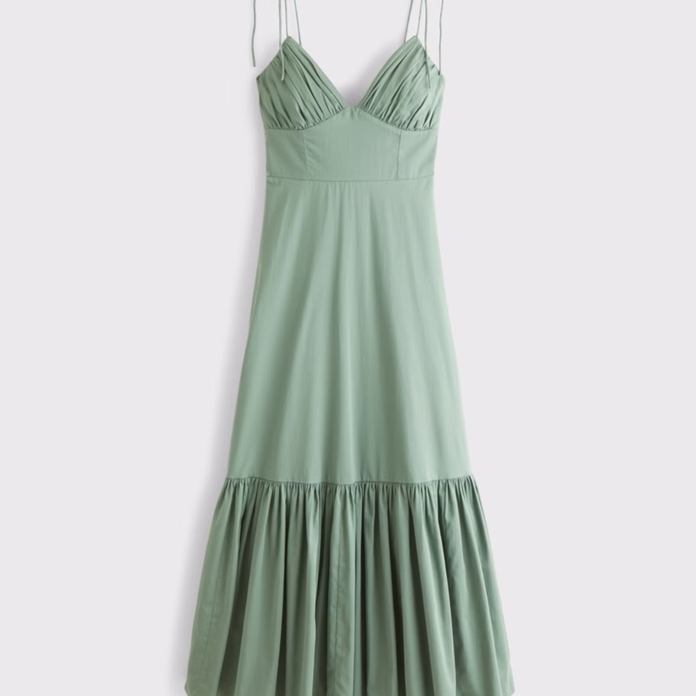 Abercrombie & Fitch Green Maxi Dress